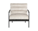 TRISTEN LOUNGE CHAIR - NONO CREAM NONO DARK GREEN