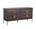 JADE DRESSER - ANTIQUE BRASS DARK MANGO