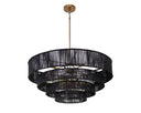 LUMINA CHANDELIER - BLACK JUTE