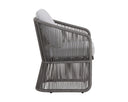 ALLARIZ DINING ARMCHAIR - WARM GREY GRACEBAY LIGHT GREY