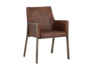 BERNADETTE DINING ARMCHAIR - BRAVO COGNAC