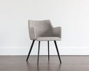 GRIFFIN DINING ARMCHAIR - NOVEMBER GREY BRAVO COGNAC