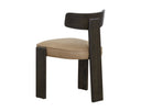 HORTON DINING CHAIR - DARK BROWN SAHARA SAND LEATHER