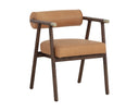SOVA DINING ARMCHAIR - ANTIQUE BROWN SAHARA CAMEL LEATHER