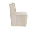 AMITA WHEELED DINING CHAIR - PICCOLO PROSECCO