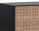 OMARI SIDEBOARD - SMALL SUEDE LIGHT TAN LEATHER