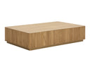 KALLA COFFEE TABLE - RECTANGULAR RUSTIC OAK