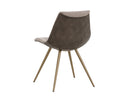 LIPA DINING CHAIR - ANTIQUE BRONZE BELFAST OYSTER SHELL PORPOISE