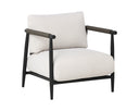MUROS LOUNGE CHAIR - BLACK PALAZZO CREAM