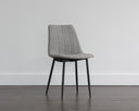DREW DINING CHAIR - BLACK LIGHT GREY