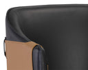 CARTER BARSTOOL - NAPA BLACK NAPA COGNAC