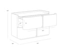 JAMILLE NIGHTSTAND - LARGE COGNAC