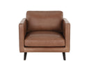 ROGERS ARMCHAIR - SHALIMAR TOBACCO LEATHER