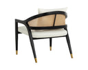 KIRSTEN LOUNGE CHAIR - LINOSO IVORY