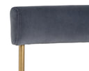 SENECA DINING CHAIR - ANTIQUE BRASS VELVET SLATE