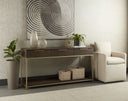 REBEL CONSOLE TABLE WITH DRAWERS - GOLD CHARCOAL GREY