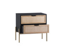 AVIDA NIGHTSTAND - GOLD BLACKNATURAL