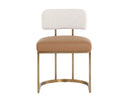 LARISSA DINING CHAIR - NAPA COGNAC RHEA LIGHT BARLEY