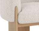 TRINE LOUNGE CHAIR - RUSTIC OAK DOVE CREAM