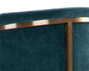 MARRIS DINING ARMCHAIR - GOLD DANNY TEAL