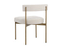 SENECA DINING CHAIR - ANTIQUE BRASS DANNY IVORY