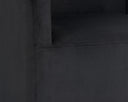 ZANE WHEELED DINING ARMCHAIR - ABBINGTON BLACK