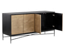 ALGARVE SIDEBOARD - BLACK CHAMPAGNE GOLD