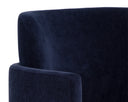 RICHIE DINING ARMCHAIR - ANTIQUE BRASS DANNY NAVY