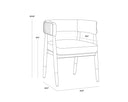 CALLEM DINING ARMCHAIR - DANNY NAVY