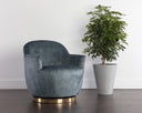 CASEY SWIVEL LOUNGE CHAIR - NONO PETROL