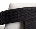 PYLOS DINING ARMCHAIR - BLACK LOUIS CREAM