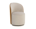 CAVOLI SWIVEL DINING CHAIR - MEG TAUPE MEG GOLD