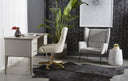 Delmor End Table - MARBLE LOOK WHITE