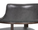BRYLEA DINING ARMCHAIR - BROWN BRENTWOOD CHARCOAL LEATHER