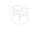 MEADOW DINING ARMCHAIR - VAULT FOG