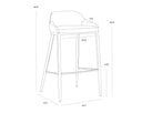ASTRA BARSTOOL - CINNAMON BROWN