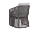 ALLARIZ DINING ARMCHAIR - WARM GREY GRACEBAY LIGHT GREY