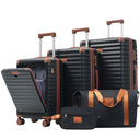 Deluxe 5-Piece Hard-Side Luggage Set with USB and TSA Security