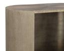 SIENA NIGHTSTAND - OVAL ANTIQUE BRASS