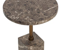MIZANI END TABLE - MARBLE LOOK DARK EMPERADOR