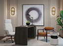 LEWIS DESK - DARK BROWN