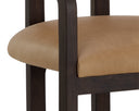 MADRONE DINING ARMCHAIR - BROWN LUDLOW SESAME LEATHER