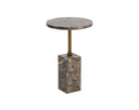 MIZANI END TABLE - MARBLE LOOK DARK EMPERADOR