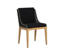 SORRENTO DINING CHAIR - NATURAL ARASHI BLACK