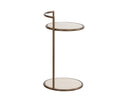 Forvyn End Table - RUSTIC BRONZE TRAVERTINE LOOK NATURAL