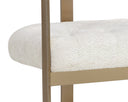 BEAUMONT DINING ARMCHAIR - ANTIQUE BRASS RHEA LIGHT BARLEY