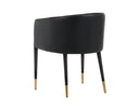 ASHER DINING ARMCHAIR - SPARROW GREY NAPA BLACK