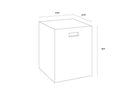 CASTOR END TABLE - WHITE