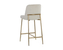 ZEKE COUNTER STOOL - ANTIQUE BRASS BERGEN IVORY