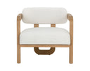 MADRONE LOUNGE CHAIR - RUSTIC OAK HEATHER IVORY TWEED
